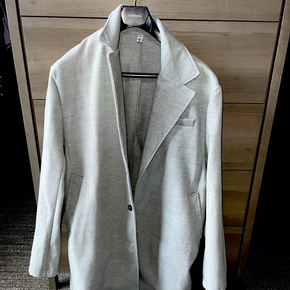 Men’s gray pea coat size small - Picture 1 of 2